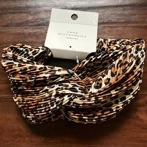 Zara Leopard Twist Headband Turban